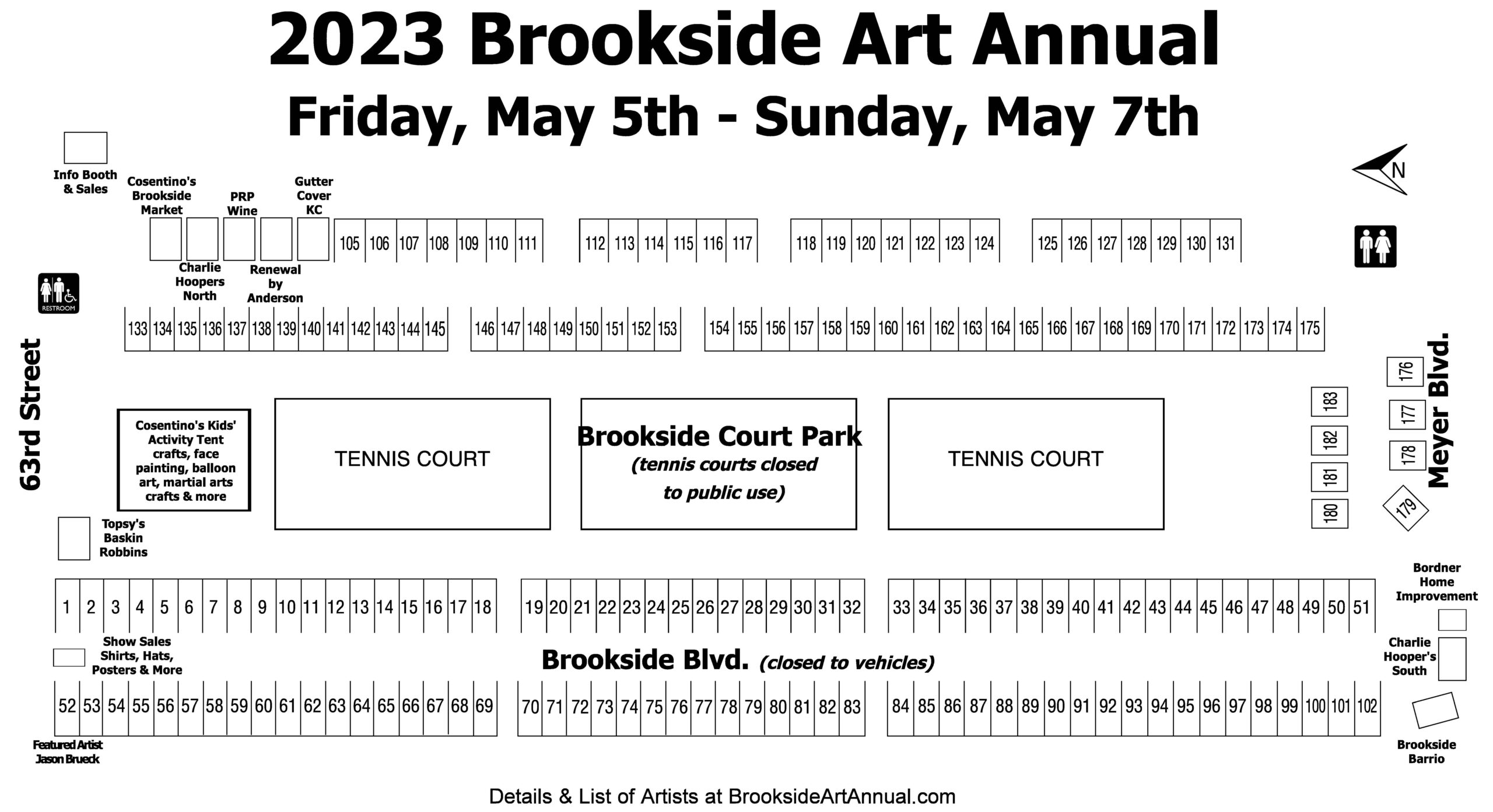 Show Map The 2023 Brookside Art Annual