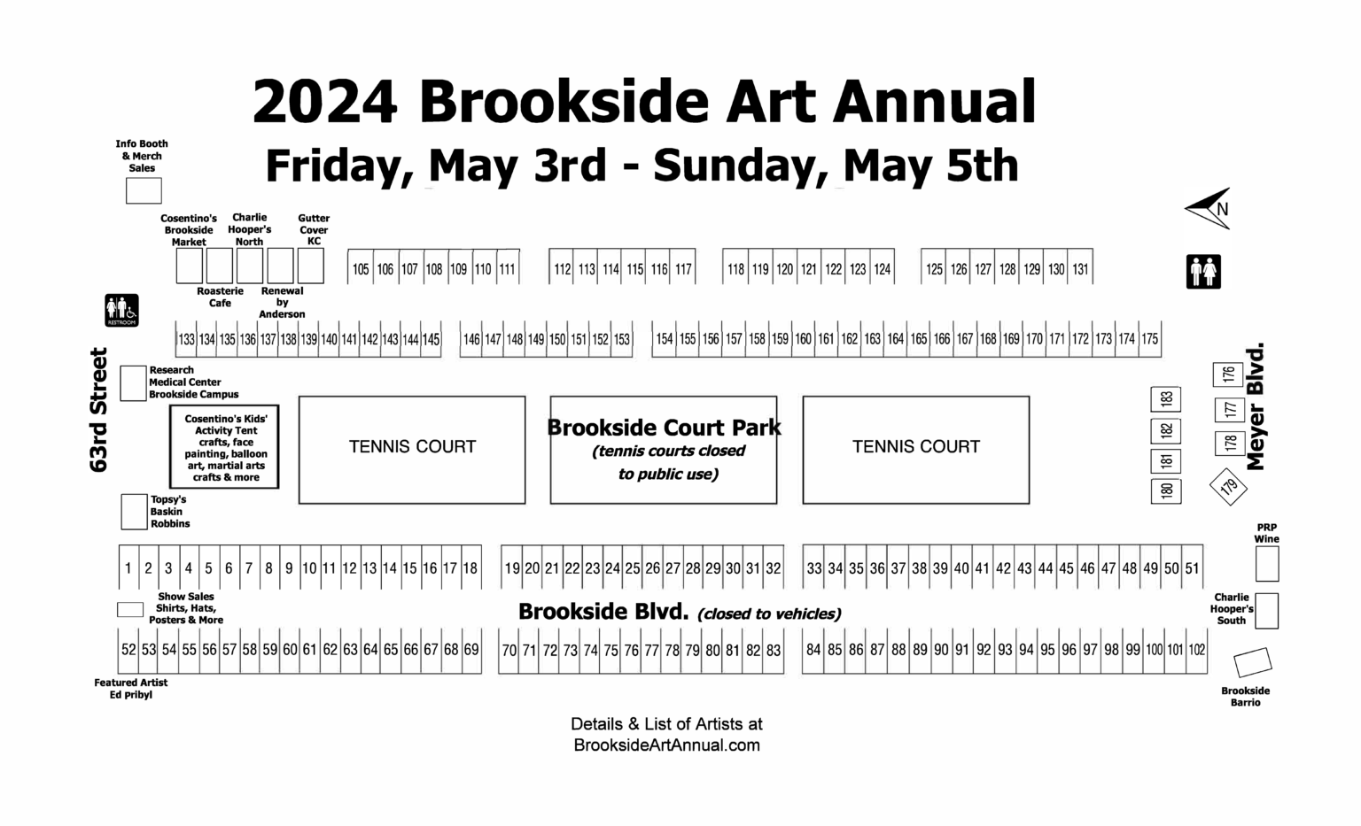 Show Map The 2024 Brookside Art Annual