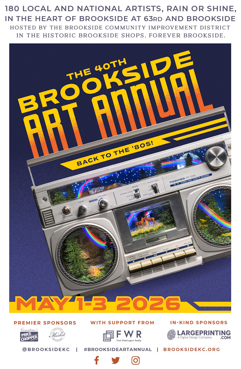 40th Brookside Art Annual, May 1-3, 2026.
